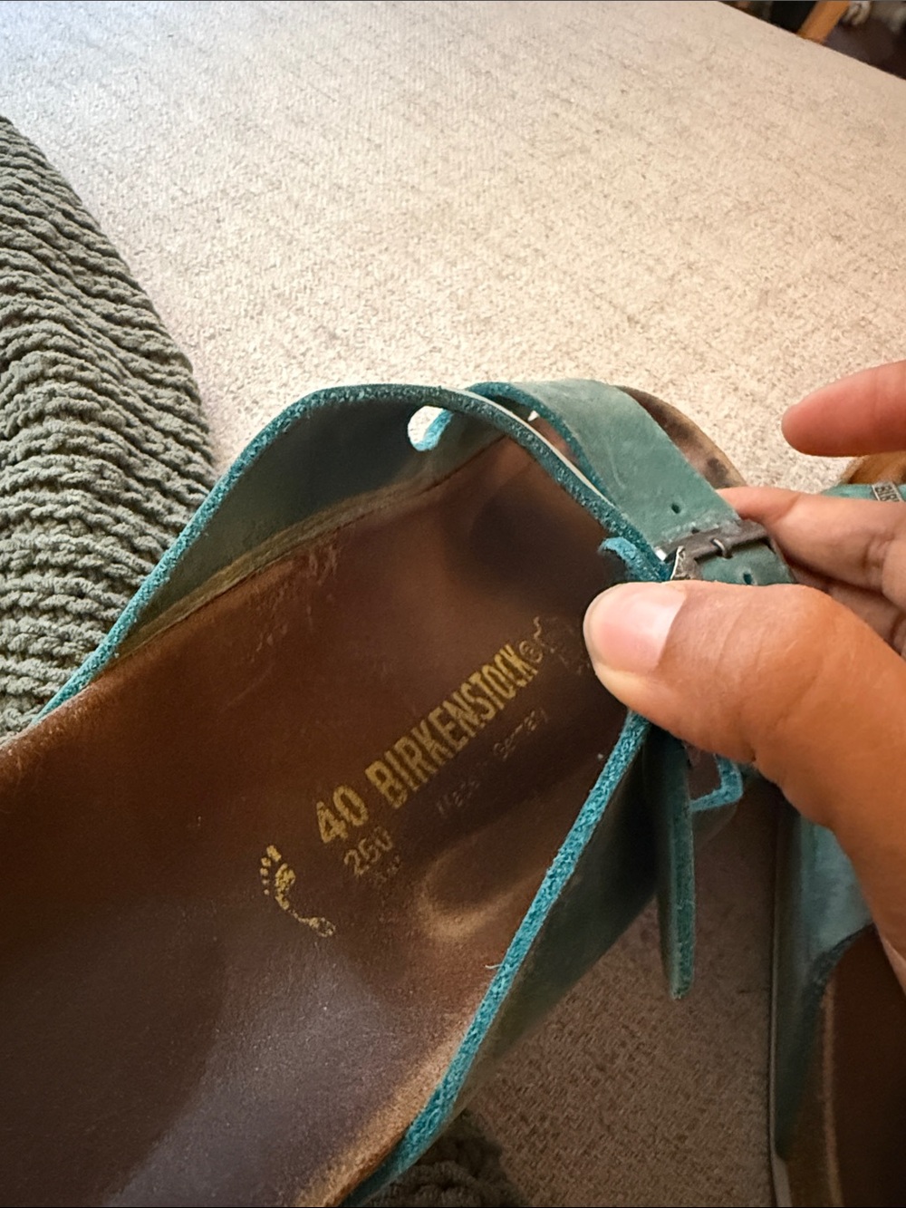 Birkenstock Arizona Sandals in Biscay Bay - Two Strap - Picture 7 of 8